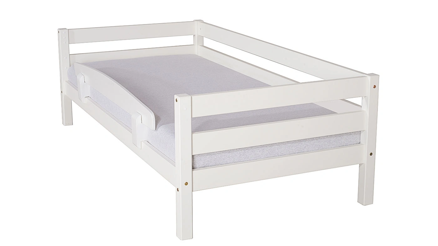 מיטת ילדים מיקה רוחב 80 ס"מ | עם מעקה אחורי